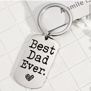 Best Dad Ever Keychain Sentimental Gift Father's Day